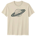 Cosmic Minimalist Planet With Rings T-Shirt Planets Astronomy Unisex T-shirt, Sweatshirt, Hoodie, Long Sleeve Tee - T-Shirt, Sweatshirt, Hoodie