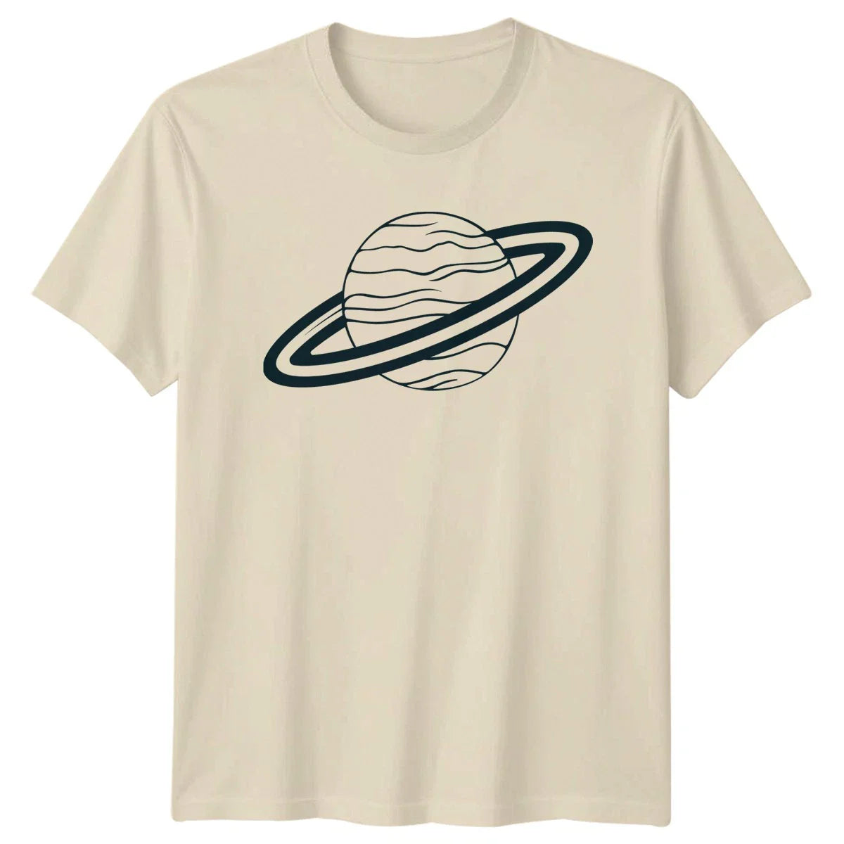 Cosmic Minimalist Planet With Rings T-Shirt Planets Astronomy Unisex T-shirt, Sweatshirt, Hoodie, Long Sleeve Tee - T-Shirt, Sweatshirt, Hoodie