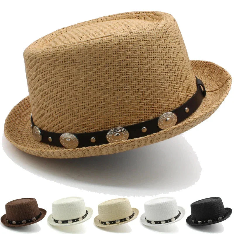 new Classic Pork Pie Straw Hat  Timeless Style Meets Summer Comfort Unisex T-shirt, Sweatshirt, Hoodie, Long Sleeve Tee - T-Shirt, Sweatshirt, Hoodie
