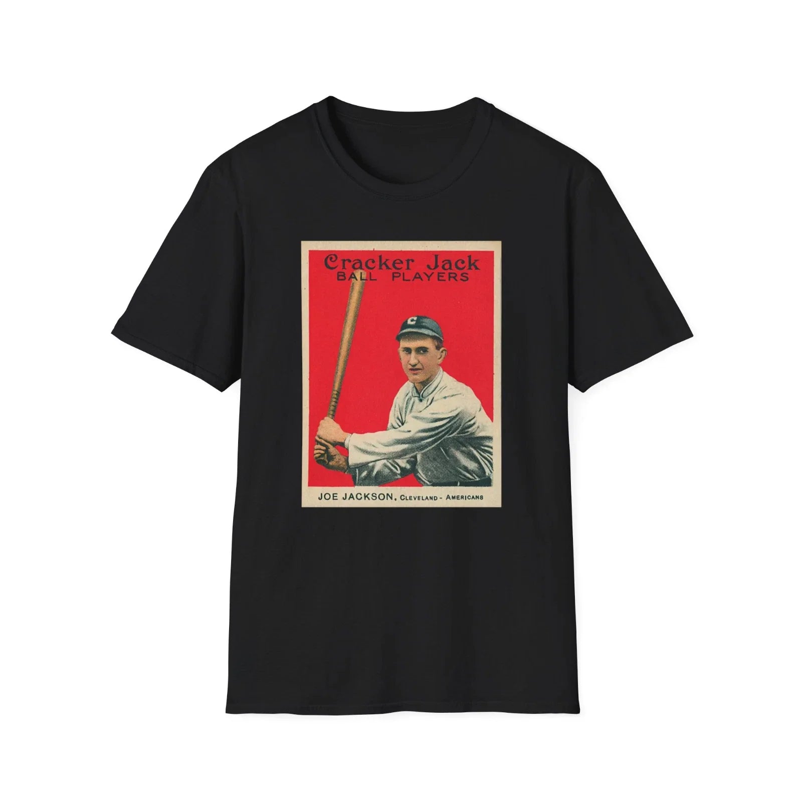 Shoeless Joe Jackson Vintage Cracker Jack Baseball Card Retro T-Shirt Unisex Unisex T-shirt, Sweatshirt, Hoodie, Long Sleeve Tee - T-Shirt, Sweatshirt, Hoodie