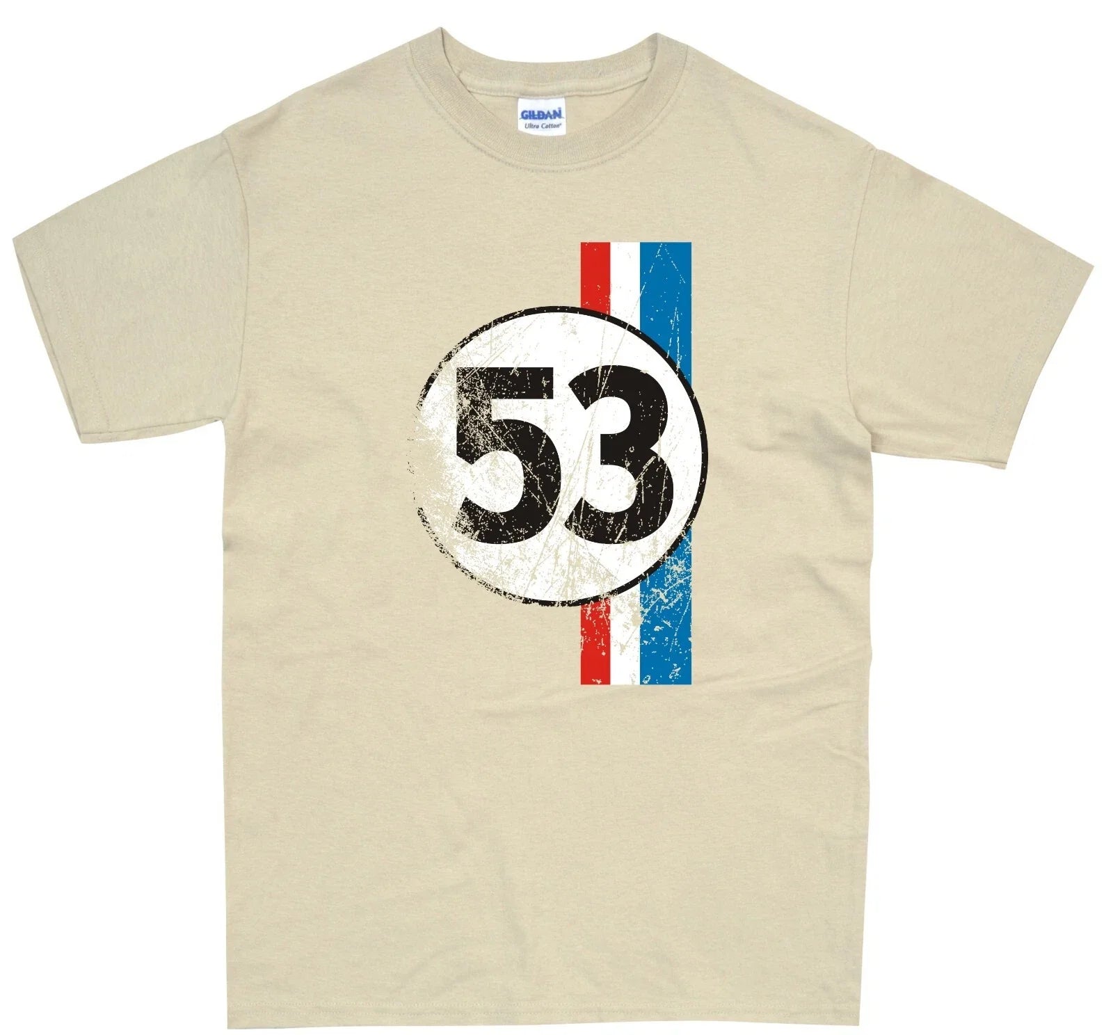 Herbie VW Beetle 53 Retro Vintage Movie T Shirt Classic Car Unisex T-shirt, Sweatshirt, Hoodie, Long Sleeve Tee - T-Shirt, Sweatshirt, Hoodie