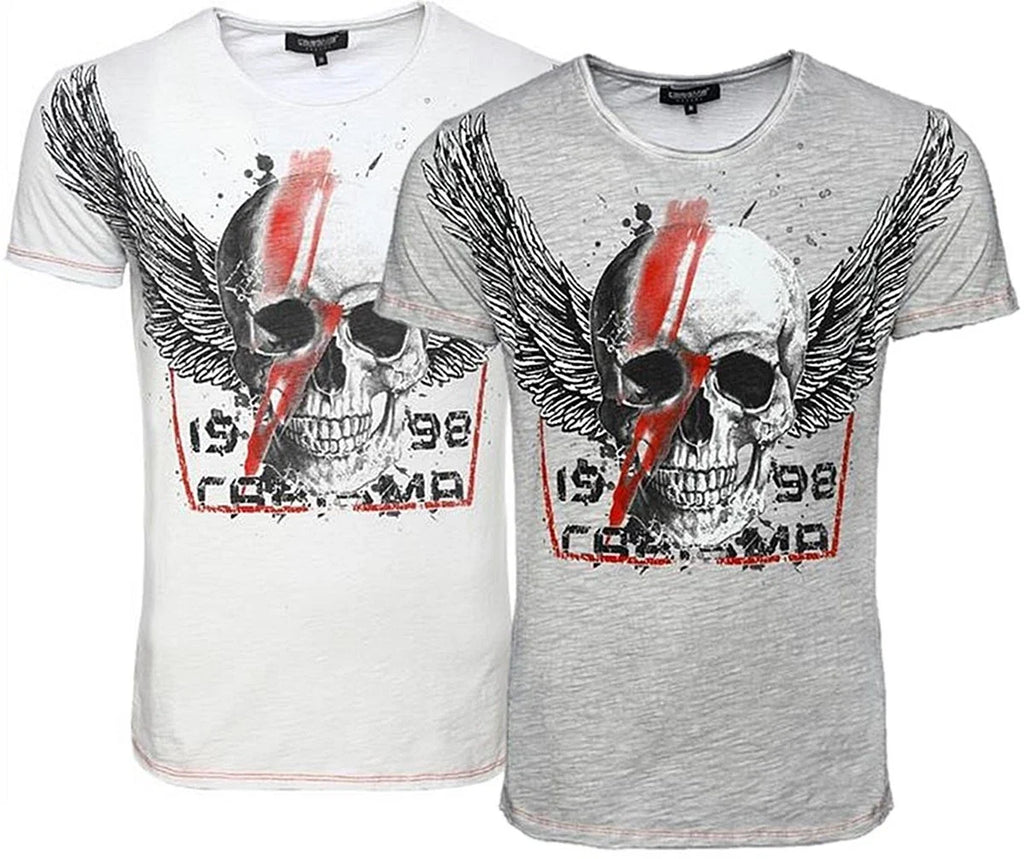 Designer T-Shirt CARISMA 2 Colours Skullwing Slub Yarn CRM4599 Unisex T-shirt, Sweatshirt, Hoodie, Long Sleeve Tee - T-Shirt, Sweatshirt, Hoodie