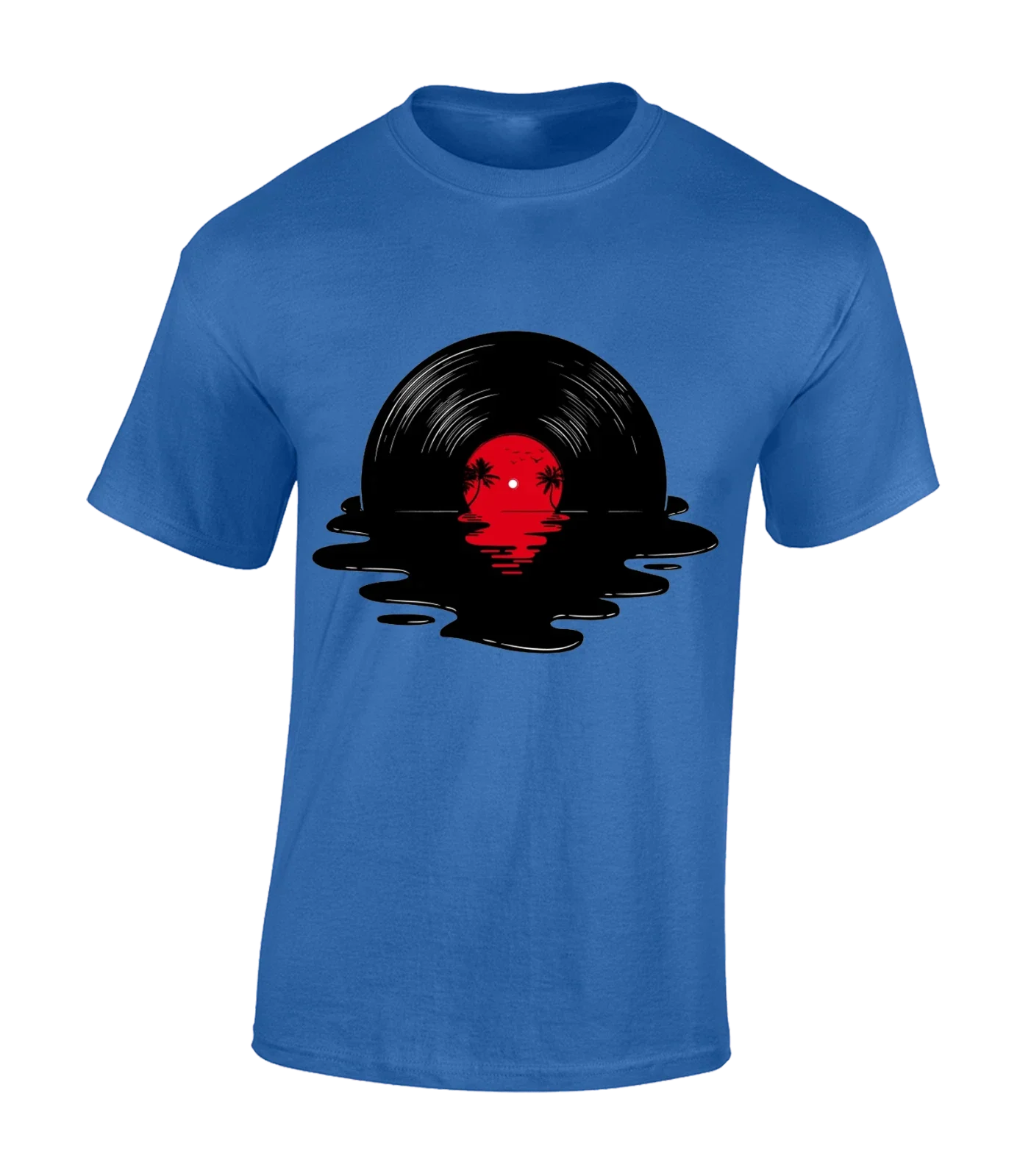 MELTED VINYL MENS T SHIRT DJ DESIGN ACID HOUSE MUSIC RETRO DANCE COOL FASHION Unisex T-shirt, Sweatshirt, Hoodie, Long Sleeve Tee - T-Shirt, Sweatshirt, Hoodie