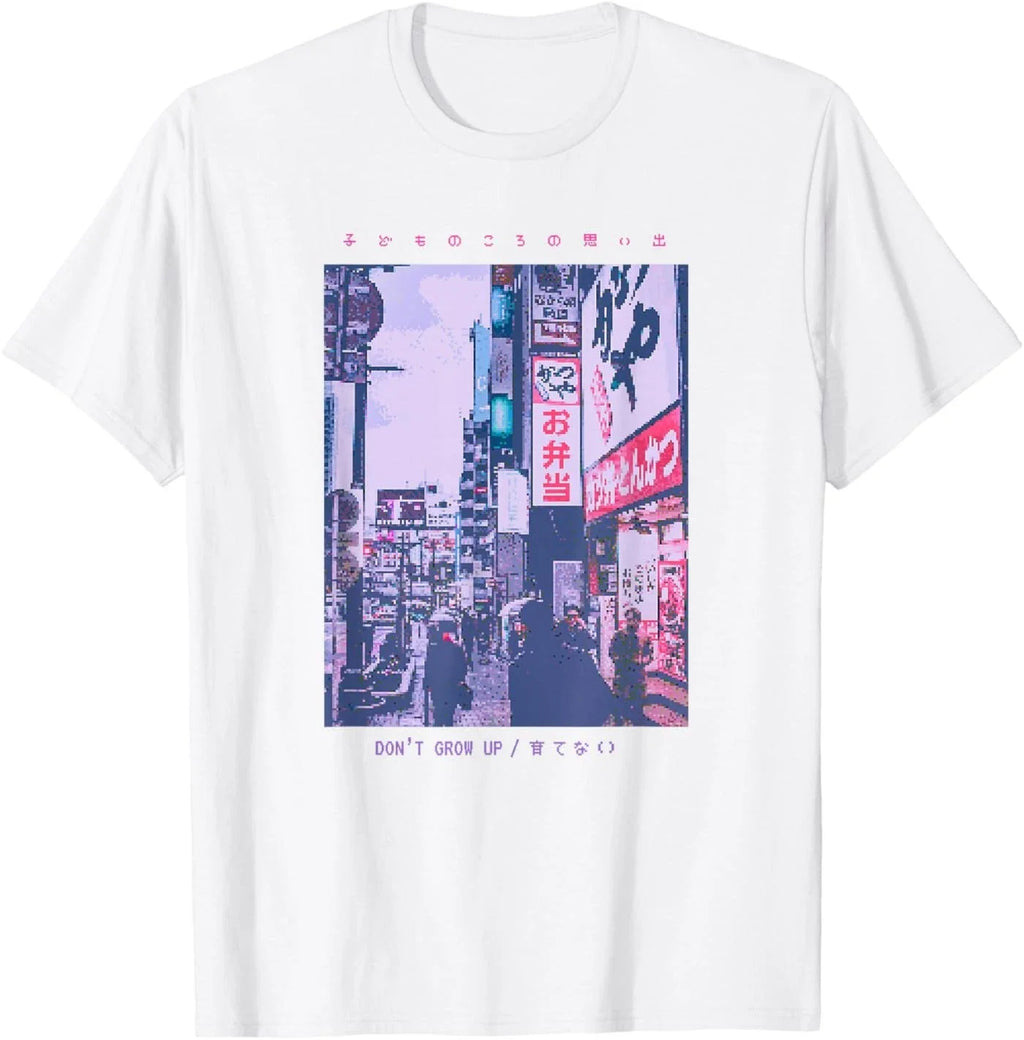Japanese Streetwear Retro Vibes Aesthetic Tokyo Fashion Short Sleeve T-Shirt Unisex T-shirt, Sweatshirt, Hoodie, Long Sleeve Tee - T-Shirt, Sweatshirt, Hoodie