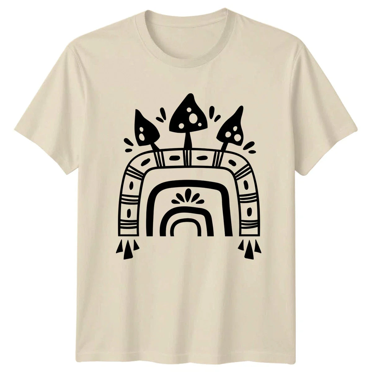 Boho Mushroom Forest Woodland Aesthetic T-Shirt Boho Nature Art Birthday Unisex T-shirt, Sweatshirt, Hoodie, Long Sleeve Tee - T-Shirt, Sweatshirt, Hoodie