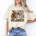 Long live cowboys T-Shirt gift Trendy Western horse cowboy Unisex Tee Sand White Unisex T-shirt, Sweatshirt, Hoodie, Long Sleeve Tee - T-Shirt, Sweatshirt, Hoodie