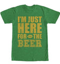 I'm Just Here for the Beer Football Mens T-Shirt Sz XL Chin Up Apparel NWT Unisex T-shirt, Sweatshirt, Hoodie, Long Sleeve Tee - T-Shirt, Sweatshirt, Hoodie