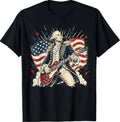 George Washington Playing Guitar 4th July 250th Anniversary T-Shirt Unisex T-shirt, Sweatshirt, Hoodie, Long Sleeve Tee - T-Shirt, Sweatshirt, Hoodie