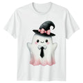 Cute Pink Coquette Ghost Womens T-Shirt Halloween Gift For Her Unisex T-shirt, Sweatshirt, Hoodie, Long Sleeve Tee - T-Shirt, Sweatshirt, Hoodie