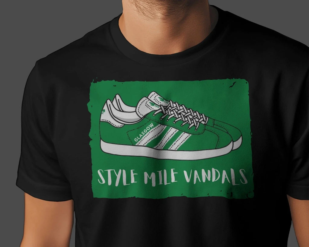 STYLE MILE VANDALS Gazelle T-Shirt | Celtic Hooligans Glasgow Hoops | Uni Org Unisex T-shirt, Sweatshirt, Hoodie, Long Sleeve Tee - T-Shirt, Sweatshirt, Hoodie