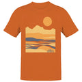 Men's T-shirt Minimalist Mountain Sunset Art Unisex T-shirt, Sweatshirt, Hoodie, Long Sleeve Tee - T-Shirt, Sweatshirt, Hoodie