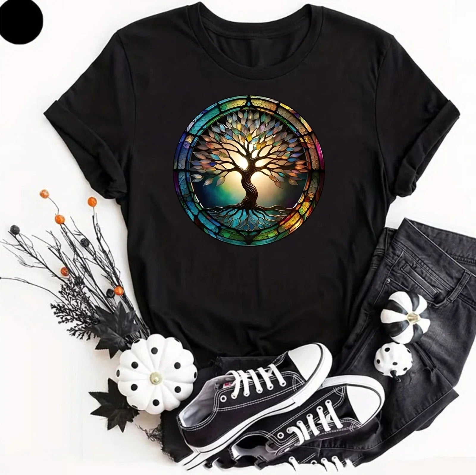 Tree Of Life T-Shirt Celtic Spiritual Nature Pagan Mandala Yoga Gift Graphic Top Unisex T-shirt, Sweatshirt, Hoodie, Long Sleeve Tee - T-Shirt, Sweatshirt, Hoodie