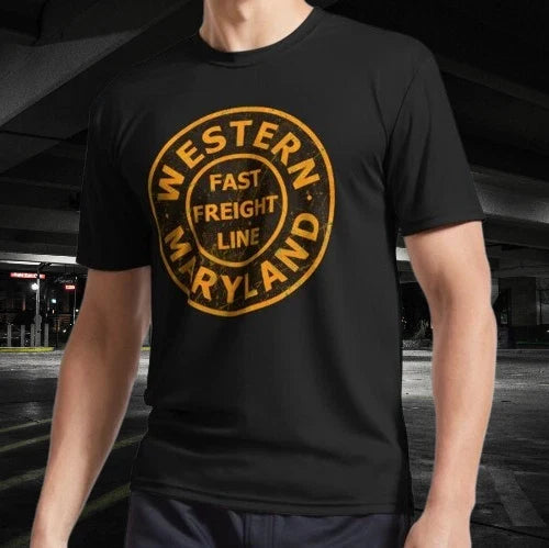 Railway Western Maryland Freight T-Shirt Funny Logo American T-shirt S to 5XL Unisex T-shirt, Sweatshirt, Hoodie, Long Sleeve Tee - T-Shirt, Sweatshirt, Hoodie