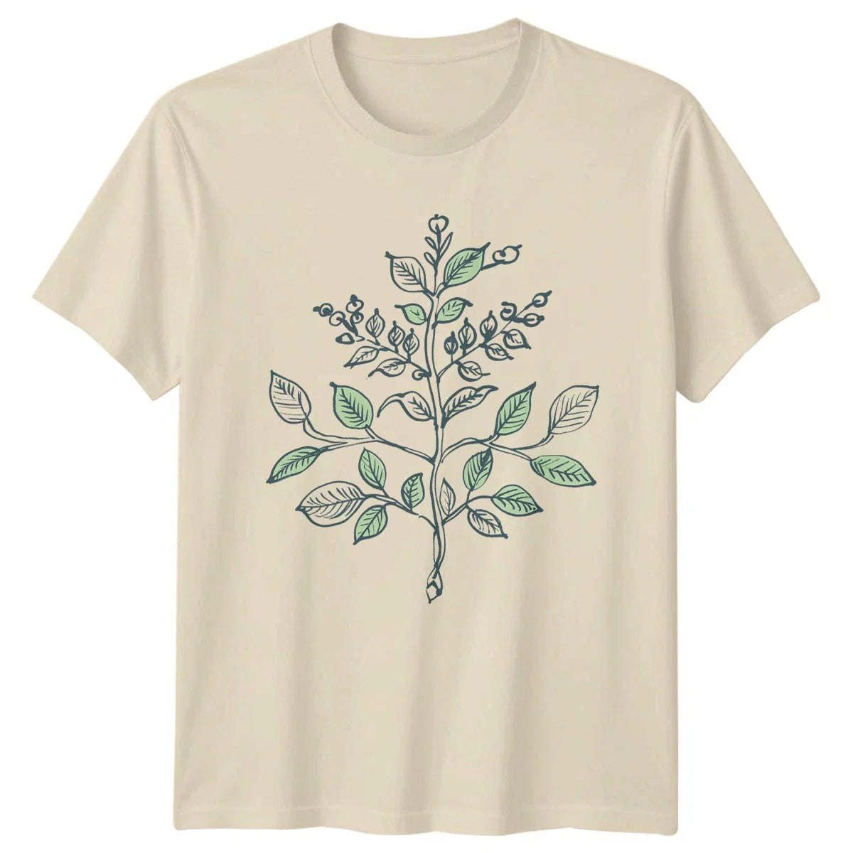 Minimalist Botanical Plant Design T-Shirt Line Art Nature Birthday Gift Unisex T-shirt, Sweatshirt, Hoodie, Long Sleeve Tee - T-Shirt, Sweatshirt, Hoodie