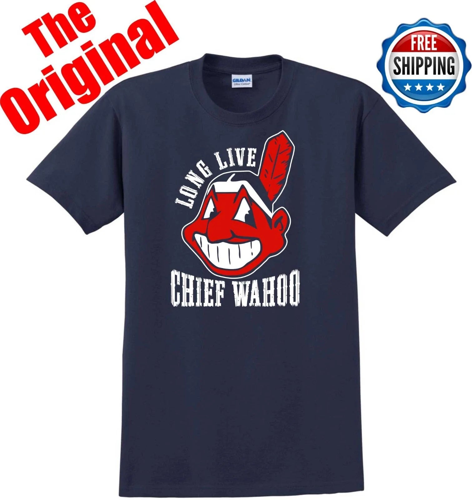 Cleveland Indians Long Live Chief Wahoo  T-SHIRT THE ORIGINAL S-5XL Unisex T-shirt, Sweatshirt, Hoodie, Long Sleeve Tee - T-Shirt, Sweatshirt, Hoodie