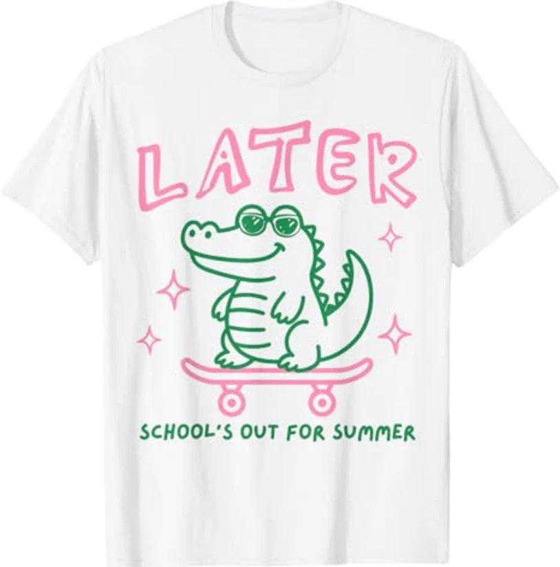 Later Gator School's Out for Summer Last Day of School T-Shirt Unisex T-shirt, Sweatshirt, Hoodie, Long Sleeve Tee - T-Shirt, Sweatshirt, Hoodie
