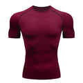 Men Compression T Shirt Short Sleeve Gym Workout Fitness Running Training Base Unisex T-shirt, Sweatshirt, Hoodie, Long Sleeve Tee - T-Shirt, Sweatshirt, Hoodie