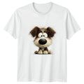 Cute Fluffy Wide Eyed Dog T-Shirt Puppy Illustration Gift For Him And Her Unisex T-shirt, Sweatshirt, Hoodie, Long Sleeve Tee - T-Shirt, Sweatshirt, Hoodie