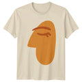Peaceful Mind Serene Abstract Face T-Shirt Minimalist Profile Abstract Art Unisex T-shirt, Sweatshirt, Hoodie, Long Sleeve Tee - T-Shirt, Sweatshirt, Hoodie