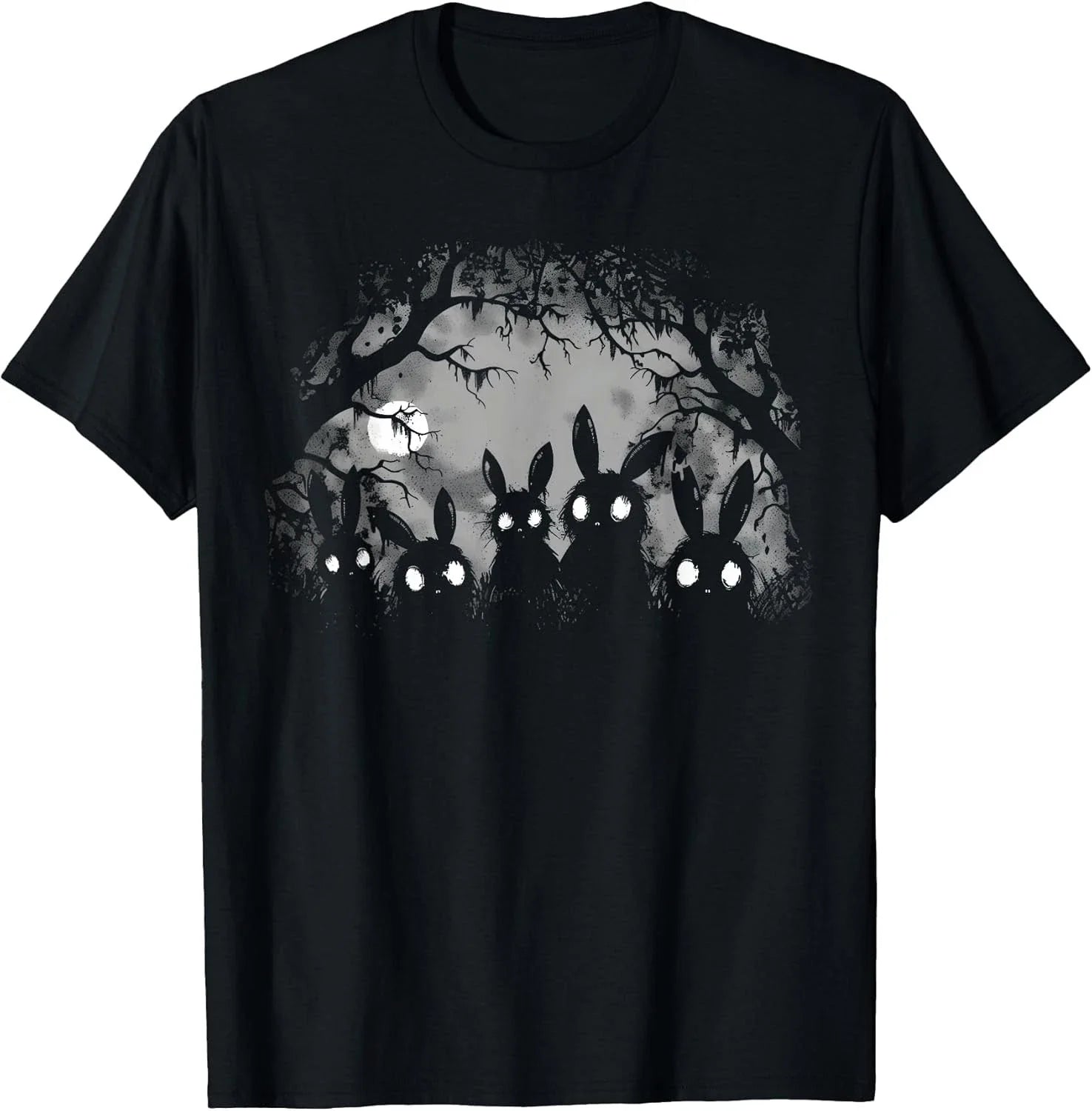 BEST NEW! Creepy Cute Bunny Rabbits Alt Goth Grunge Horror Cotton Tee S-3XL Unisex T-shirt, Sweatshirt, Hoodie, Long Sleeve Tee - T-Shirt, Sweatshirt, Hoodie