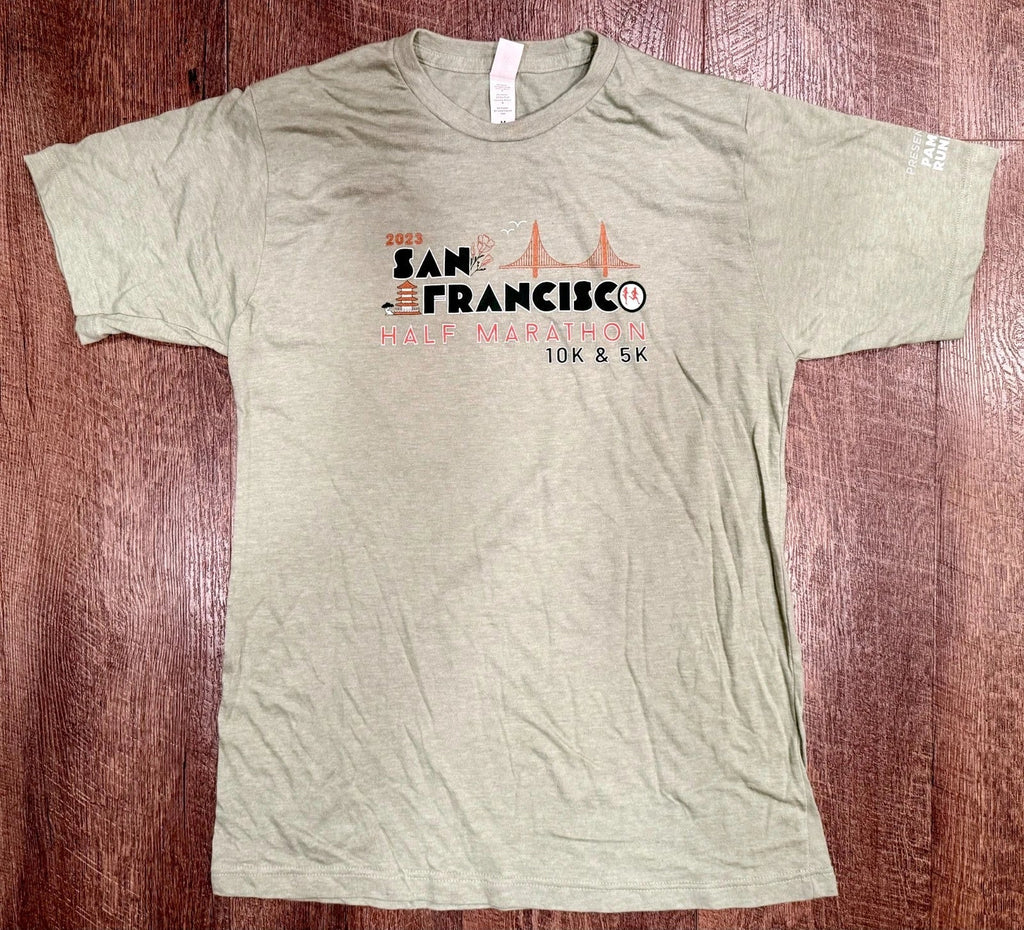 New 2023 KPSF Kaiser San Francisco Half Marathon 10k 5k Men's M Race T-Shirt Unisex T-shirt, Sweatshirt, Hoodie, Long Sleeve Tee - T-Shirt, Sweatshirt, Hoodie