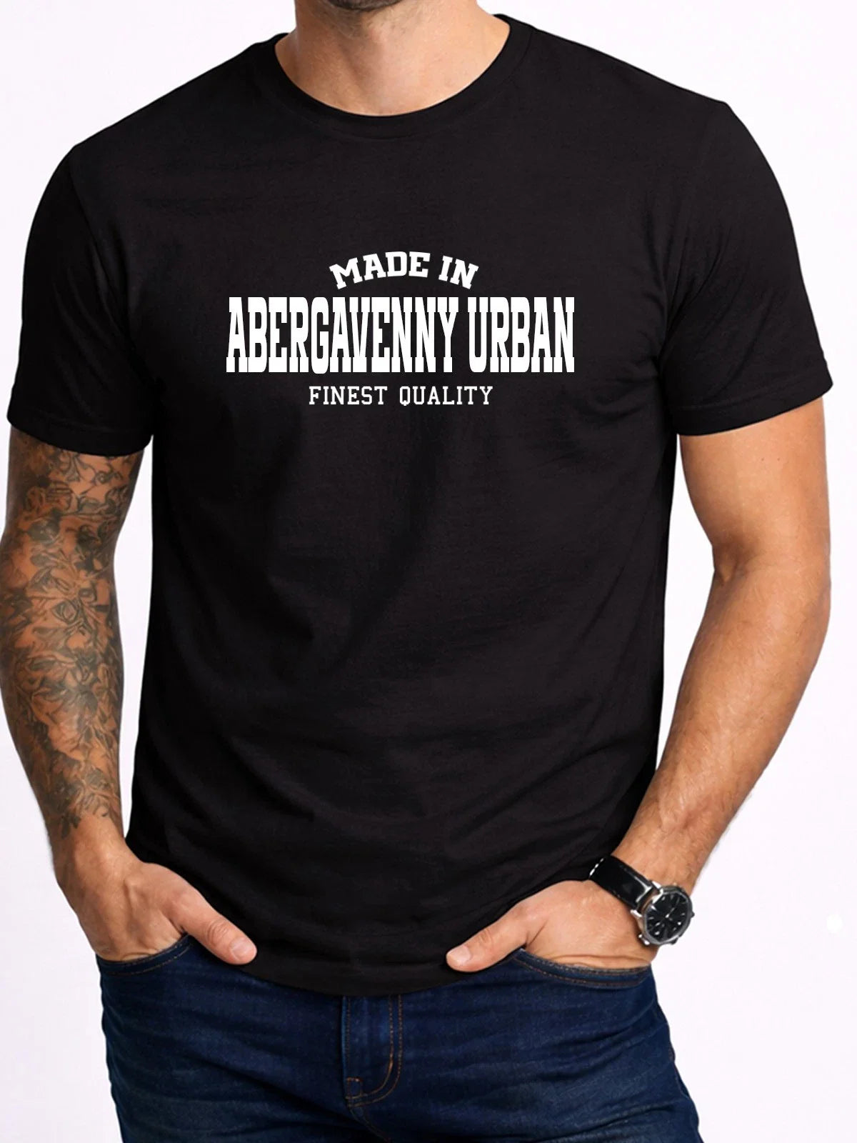 Product Of Abergavenny Urban Men's T-Shirt UK Place Gift Unisex T-shirt, Sweatshirt, Hoodie, Long Sleeve Tee - T-Shirt, Sweatshirt, Hoodie