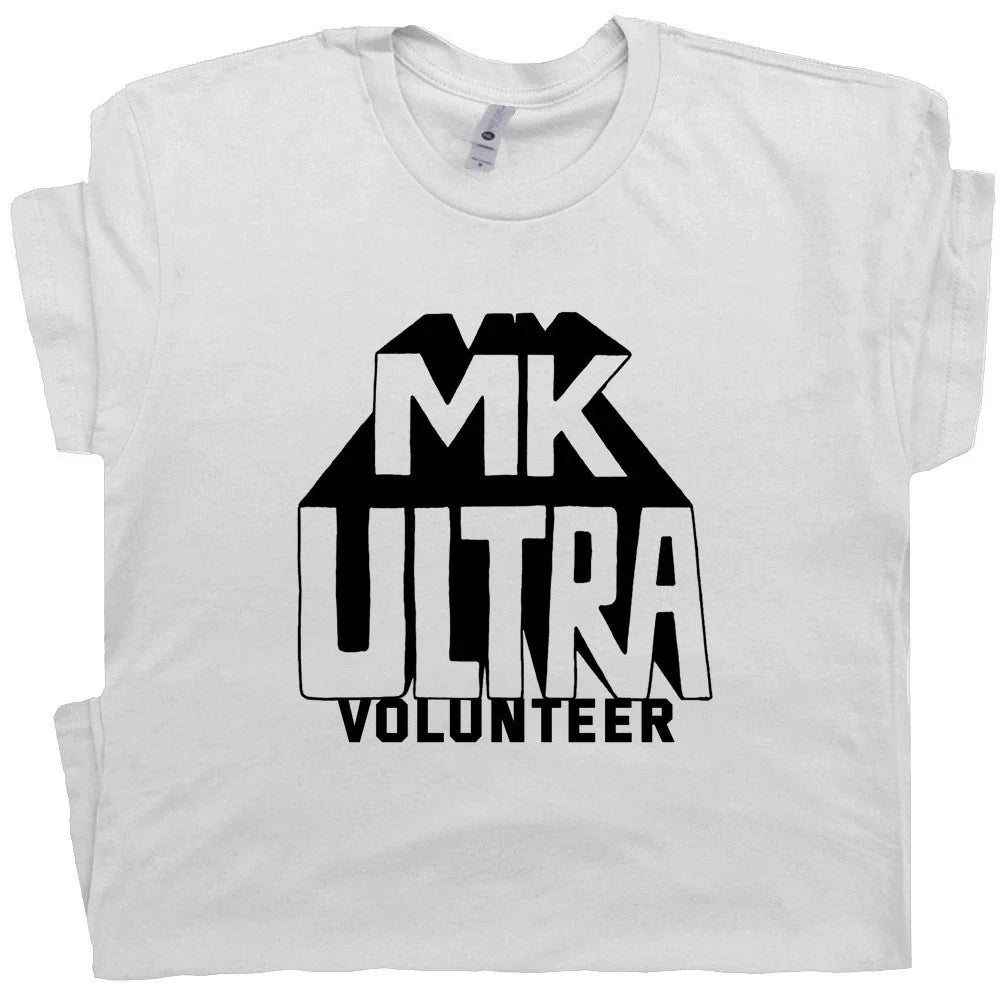 MK Ultra Shirt Psyops T Shirt for Men Women Conspiracy Theory Shirts Retro Tee Unisex T-shirt, Sweatshirt, Hoodie, Long Sleeve Tee - T-Shirt, Sweatshirt, Hoodie