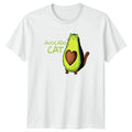 Avocado Cat T-Shirt Cute Sublimation Animal Birthday Gift For Him And Her Unisex T-shirt, Sweatshirt, Hoodie, Long Sleeve Tee - T-Shirt, Sweatshirt, Hoodie