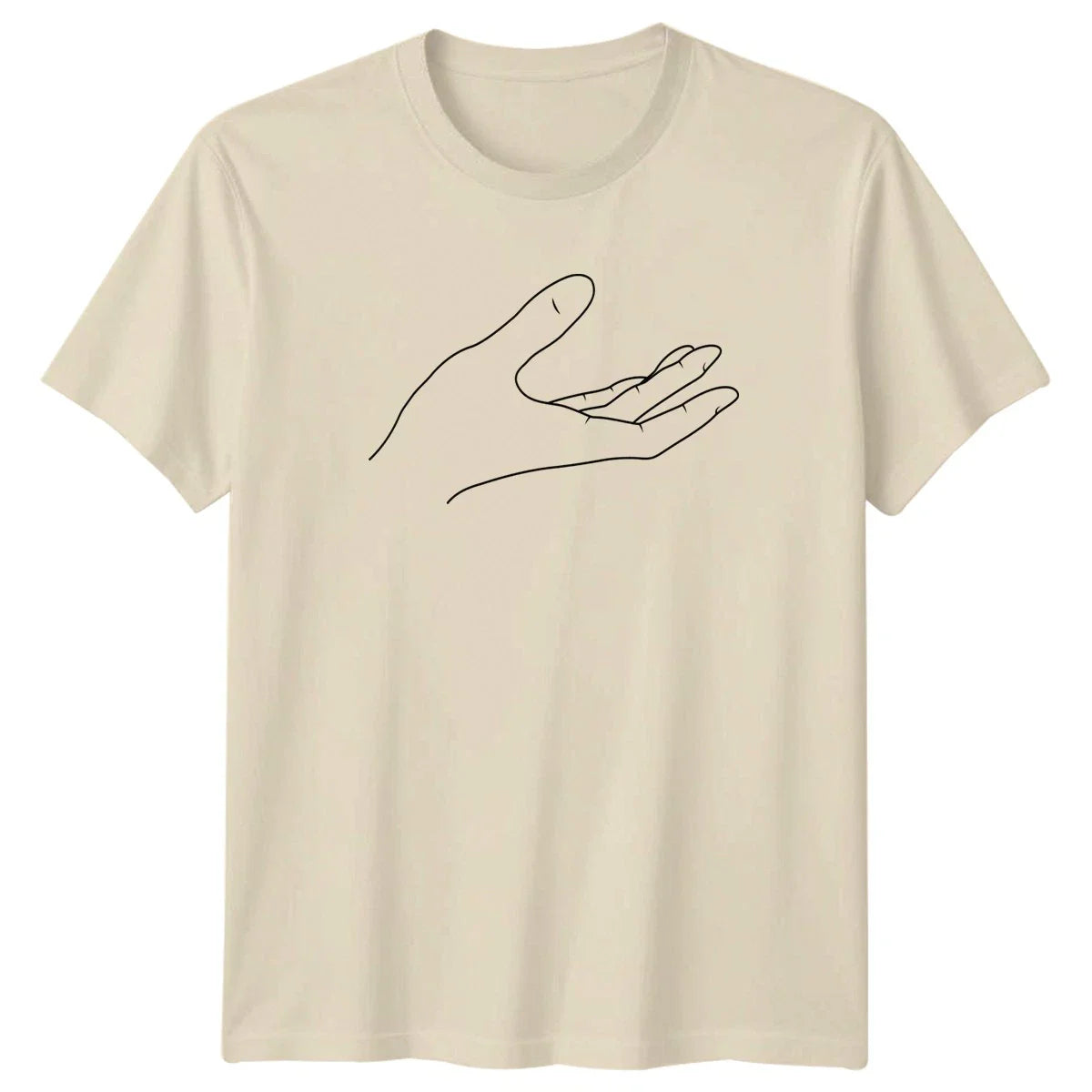 Minimalist Outline Drawing Of Open T-Shirt Line Drawing Art Novelty Gift Unisex T-shirt, Sweatshirt, Hoodie, Long Sleeve Tee - T-Shirt, Sweatshirt, Hoodie