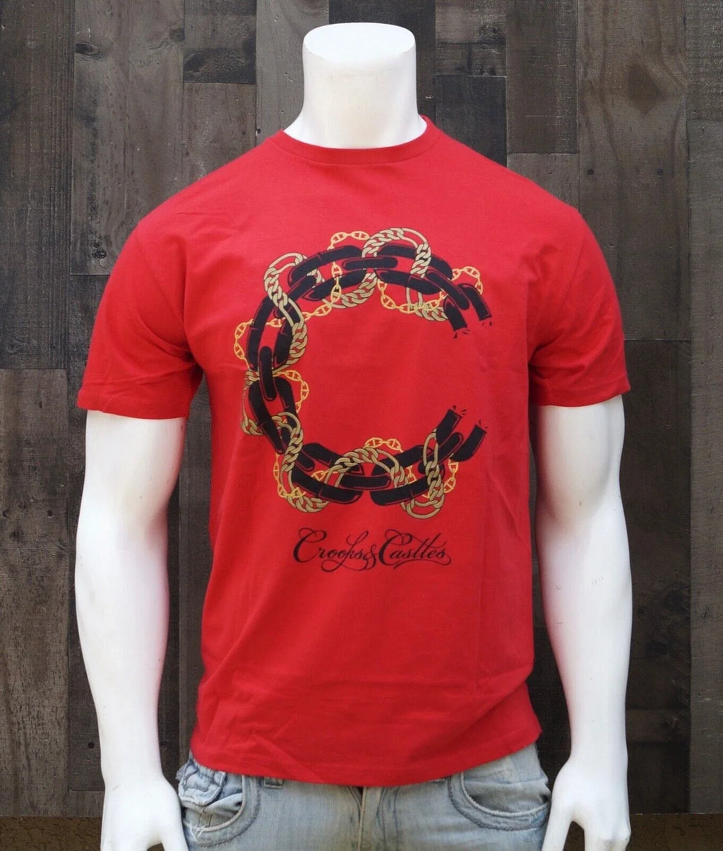 New Crooks Castles Streetwear C2060707 Red Mens Graphic S/S T Shirt RCRCA-33 Unisex T-shirt, Sweatshirt, Hoodie, Long Sleeve Tee - T-Shirt, Sweatshirt, Hoodie
