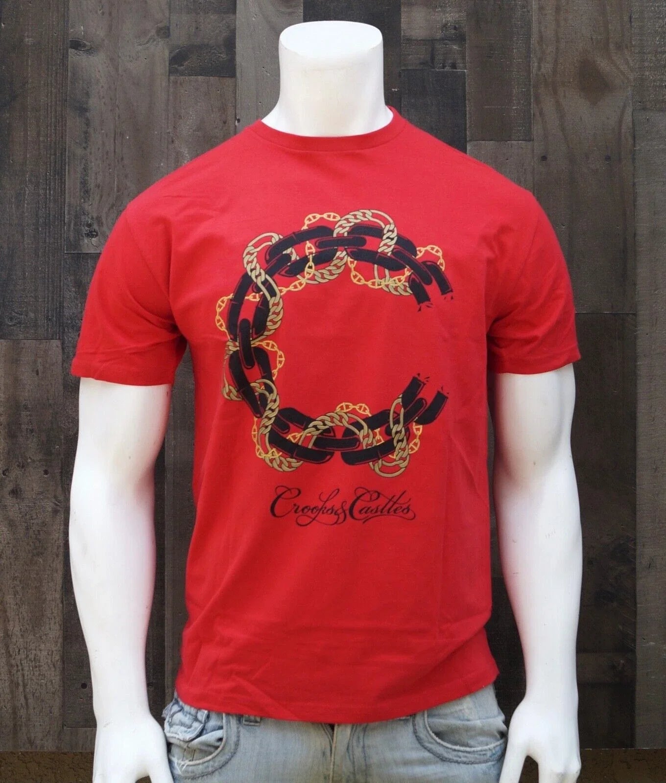 New Crooks Castles Streetwear C2060707 Red Mens Graphic S/S T Shirt RCRCA-33 Unisex T-shirt, Sweatshirt, Hoodie, Long Sleeve Tee - T-Shirt, Sweatshirt, Hoodie
