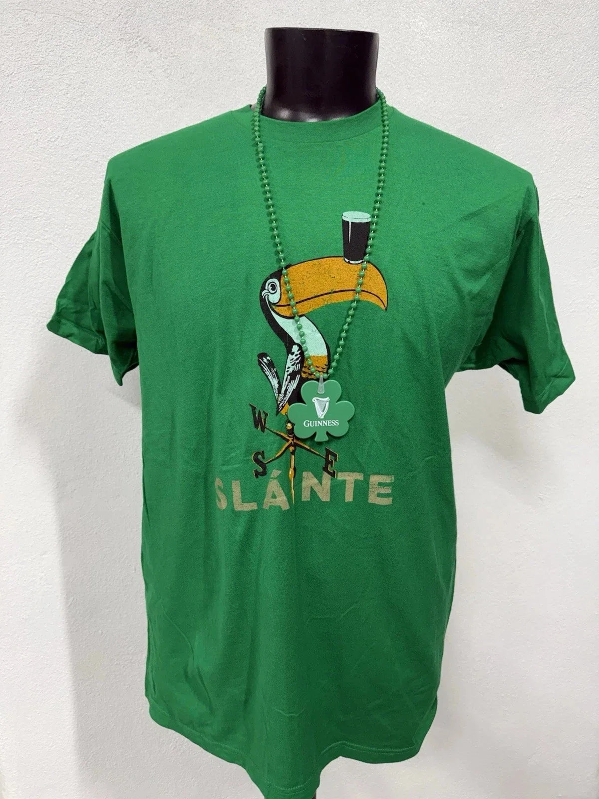 Guinness Toucan Slante St. Patrick's Tees - 100% cotton - Men sizes. New Class! Unisex T-shirt, Sweatshirt, Hoodie, Long Sleeve Tee - T-Shirt, Sweatshirt, Hoodie