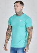 SikSilk Men's Muscle Fit Short Sleeved Crew Neck Essentials T-Shirt Tee Green Unisex T-shirt, Sweatshirt, Hoodie, Long Sleeve Tee - T-Shirt, Sweatshirt, Hoodie