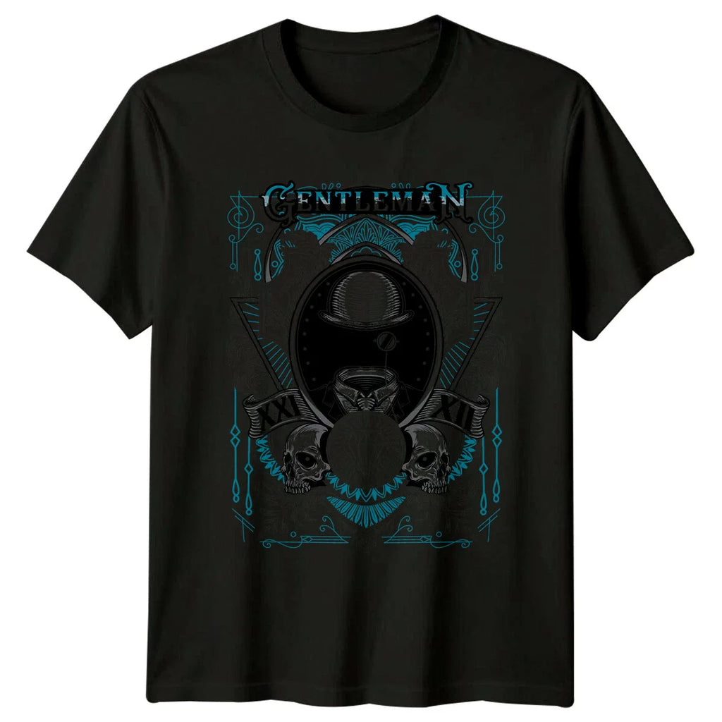 Gentleman Bowler Hat Skulls Fashion Mens T-Shirt Womens Graphic Tee Unisex T-shirt, Sweatshirt, Hoodie, Long Sleeve Tee - T-Shirt, Sweatshirt, Hoodie