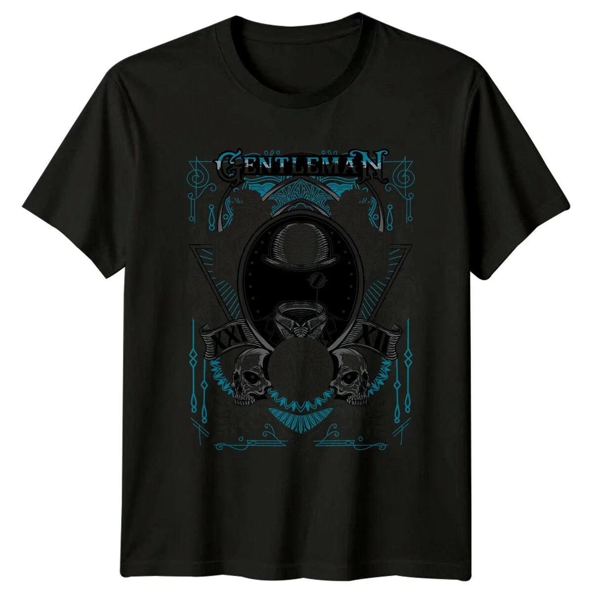 Gentleman Bowler Hat Skulls Fashion Mens T-Shirt Womens Graphic Tee Unisex T-shirt, Sweatshirt, Hoodie, Long Sleeve Tee - T-Shirt, Sweatshirt, Hoodie