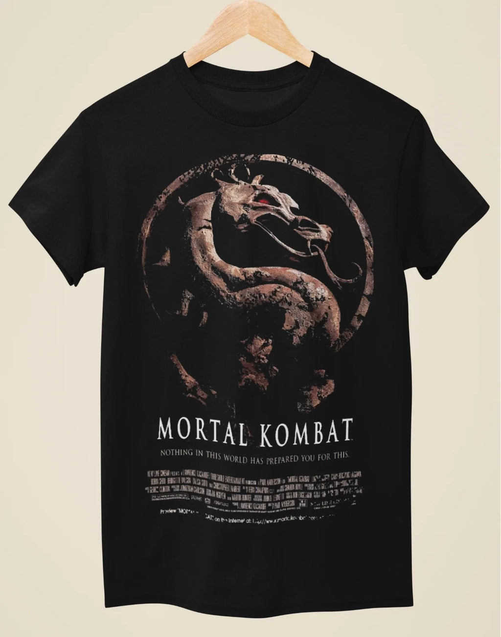 Mortal Kombat - Movie Poster Inspired Unisex Black T-Shirt Unisex T-shirt, Sweatshirt, Hoodie, Long Sleeve Tee - T-Shirt, Sweatshirt, Hoodie