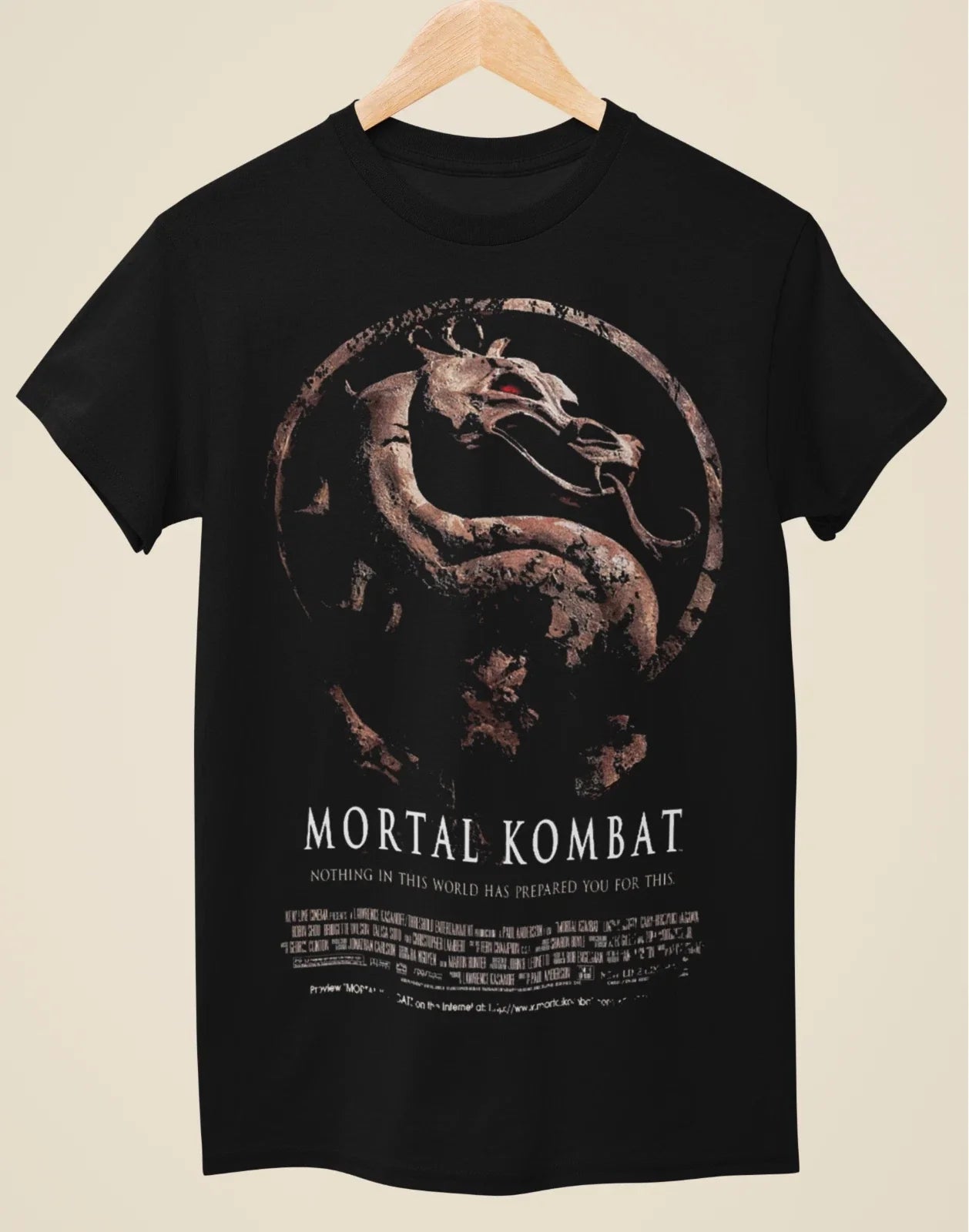 Mortal Kombat - Movie Poster Inspired Unisex Black T-Shirt Unisex T-shirt, Sweatshirt, Hoodie, Long Sleeve Tee - T-Shirt, Sweatshirt, Hoodie