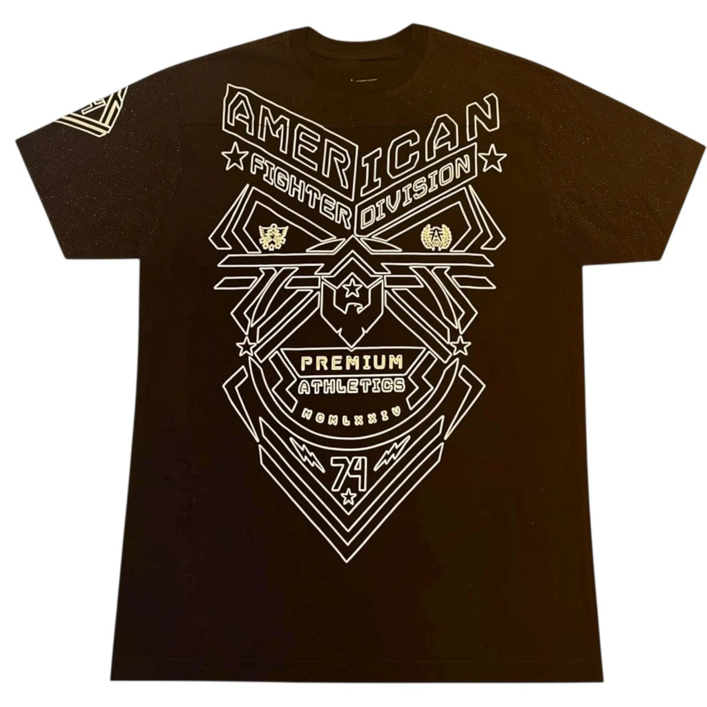 New Men's American Fighter Premium Athletic MMA Black T-Shirt XS-4XL Unisex T-shirt, Sweatshirt, Hoodie, Long Sleeve Tee - T-Shirt, Sweatshirt, Hoodie