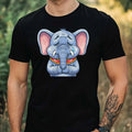 Mens Funny Elephant Print Cotton T-Shirt Size XS to 5XL Unisex T-shirt, Sweatshirt, Hoodie, Long Sleeve Tee - T-Shirt, Sweatshirt, Hoodie