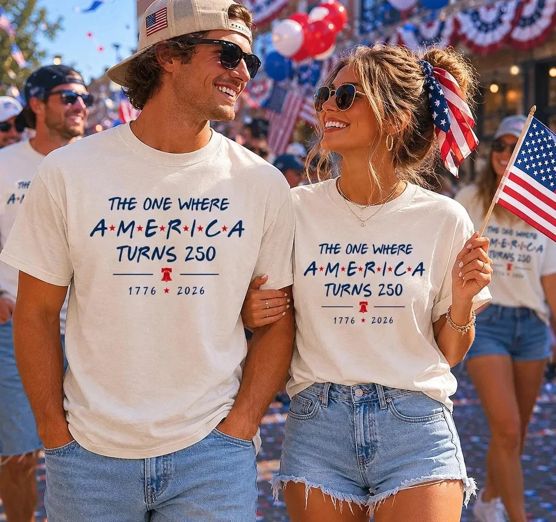 The One Where America Turns 250 T-Shirt, USA 1776-2026 Patriotic Tee Unisex T-shirt, Sweatshirt, Hoodie, Long Sleeve Tee - T-Shirt, Sweatshirt, Hoodie