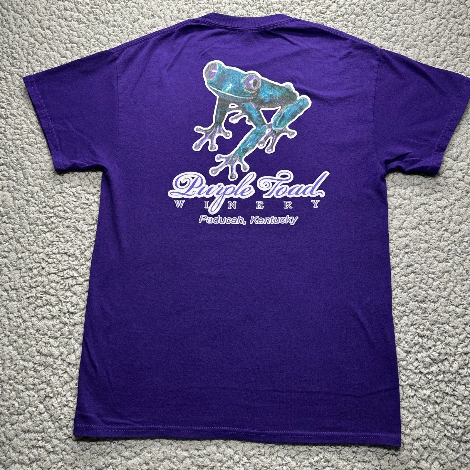 Purple Toad Winery Short Sleeve T Shirt Paducah Kentucky Medium Purple Unisex T-shirt, Sweatshirt, Hoodie, Long Sleeve Tee - T-Shirt, Sweatshirt, Hoodie