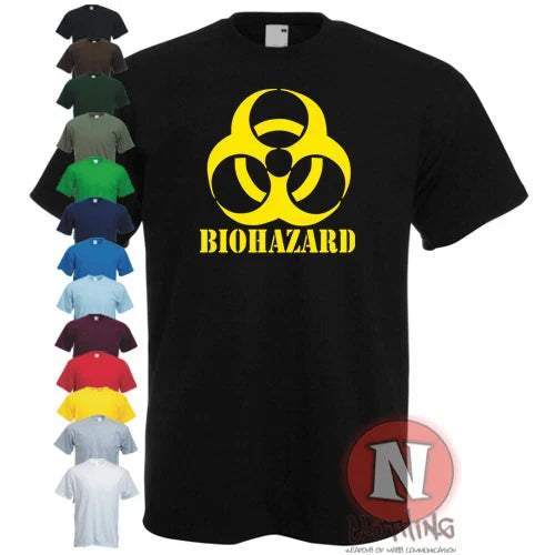 Camiseta BIOHAZARD Emo Gamer Cool Rock Msica Zombi Apocalipsis Armageddon Unisex T-shirt, Sweatshirt, Hoodie, Long Sleeve Tee - T-Shirt, Sweatshirt, Hoodie