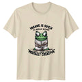 Insane Is Such A Mean Word Frog T-Shirt Mentally Creative Pun Tee Unisex T-shirt, Sweatshirt, Hoodie, Long Sleeve Tee - T-Shirt, Sweatshirt, Hoodie