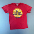 Corona La Cerveza Tradicional Shirt Mens Small Red Short Sleeve Beer Unisex T-shirt, Sweatshirt, Hoodie, Long Sleeve Tee - T-Shirt, Sweatshirt, Hoodie