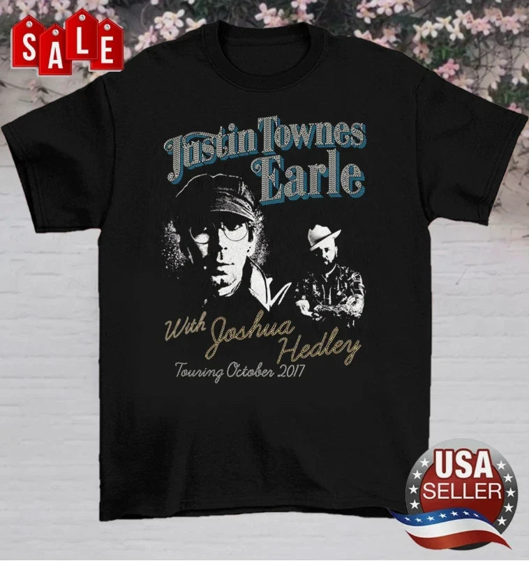Justin Townes Earle Joshua Hedley Unisex Cotton White Shirt All Size Unisex T-shirt, Sweatshirt, Hoodie, Long Sleeve Tee - T-Shirt, Sweatshirt, Hoodie