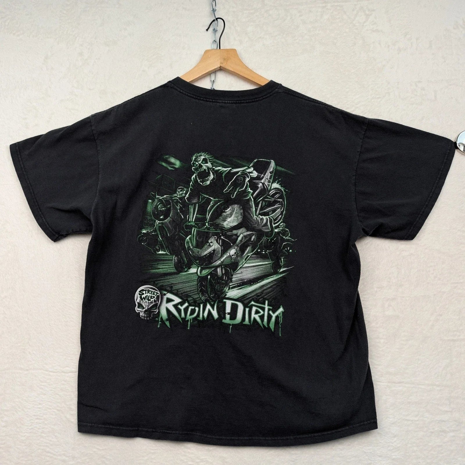VTG Delta T-Shirt Men's XL Black Rydin Dirty Street Wild Biker Streetwear Y2K Unisex T-shirt, Sweatshirt, Hoodie, Long Sleeve Tee - T-Shirt, Sweatshirt, Hoodie