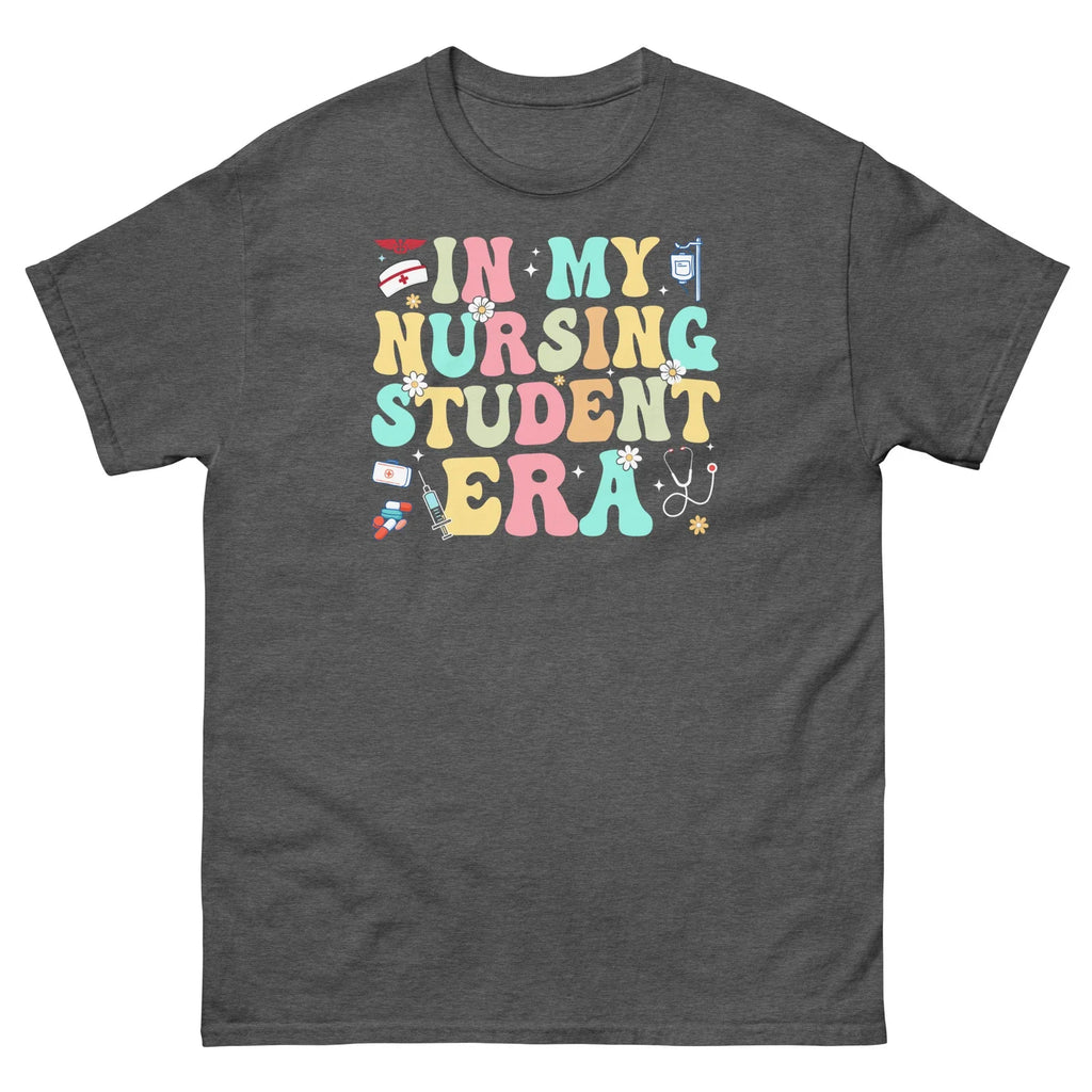 In My Nursing Student Era Nursing Degree Future Nurse Unisex Classic Tee Unisex T-shirt, Sweatshirt, Hoodie, Long Sleeve Tee - T-Shirt, Sweatshirt, Hoodie