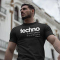 TECHNO UNISEX BLACK T-SHIRT/TEE - S/M/L/XL/XXL Unisex T-shirt, Sweatshirt, Hoodie, Long Sleeve Tee - T-Shirt, Sweatshirt, Hoodie
