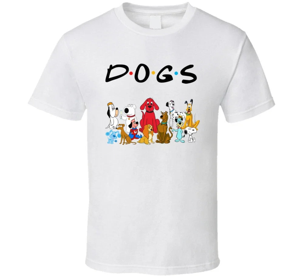 Animated Cartoon Dogs Friends Parody Mashup Fan T Shirt Unisex T-shirt, Sweatshirt, Hoodie, Long Sleeve Tee - T-Shirt, Sweatshirt, Hoodie
