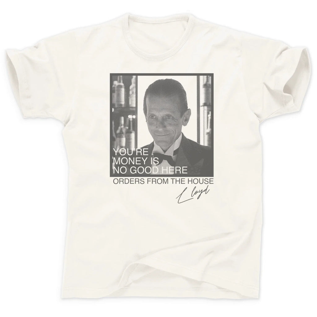 Lloyd the Bartender from The Shining Stanley Kubrick Red Rum Movie T Shirt Unisex T-shirt, Sweatshirt, Hoodie, Long Sleeve Tee - T-Shirt, Sweatshirt, Hoodie